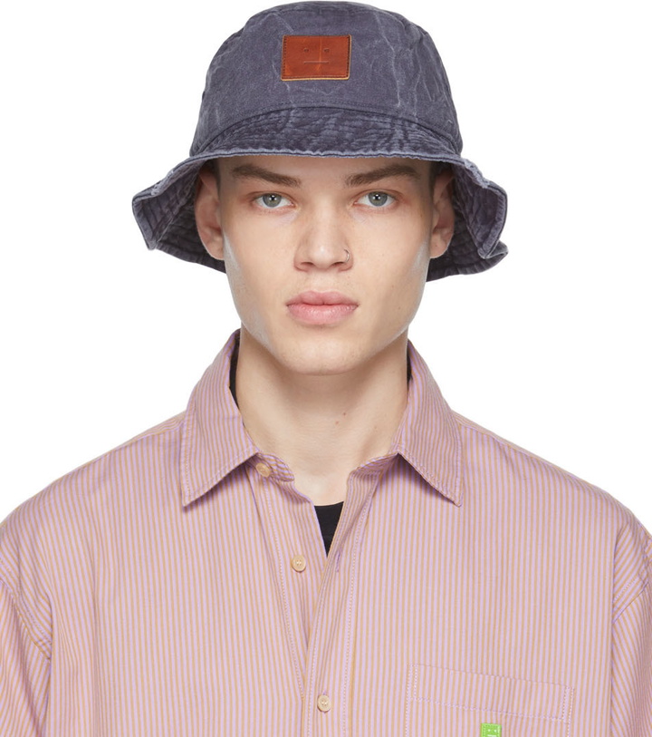 Photo: Acne Studios Grey Logo Bucket Hat