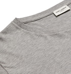 SAINT LAURENT - Slim-Fit Logo-Print Cotton-Jersey T-Shirt - Gray