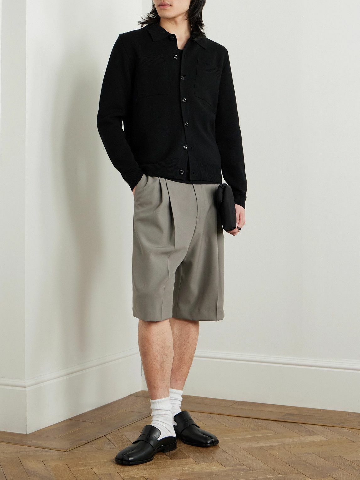 Simone Rocha - Merino Wool Cardigan - Black