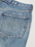 A.PRESSE - No.22 Tapered Button-Embellished Jeans - Blue