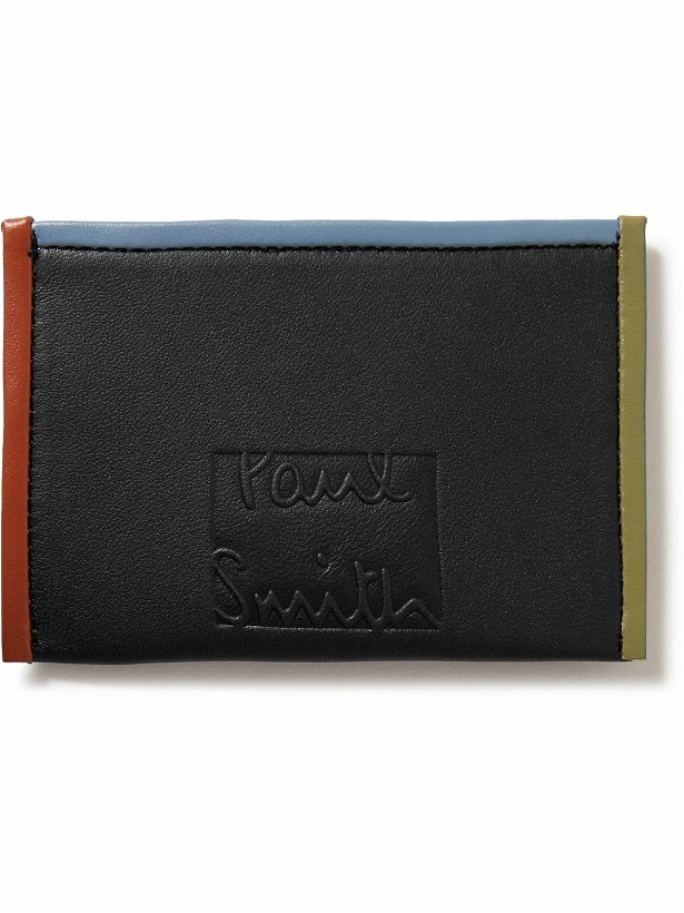 Photo: Paul Smith - Striped Logo-Debossed Leather Cardholder