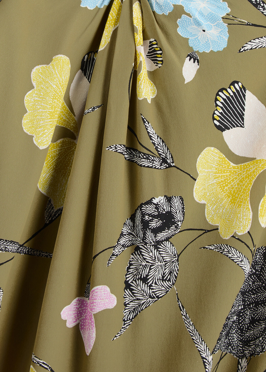 DIANE von FURSTENBERG◆カソンプリントマキシドレス Diane Von Furstenberg Kason Floral-print Maxi Dress Green