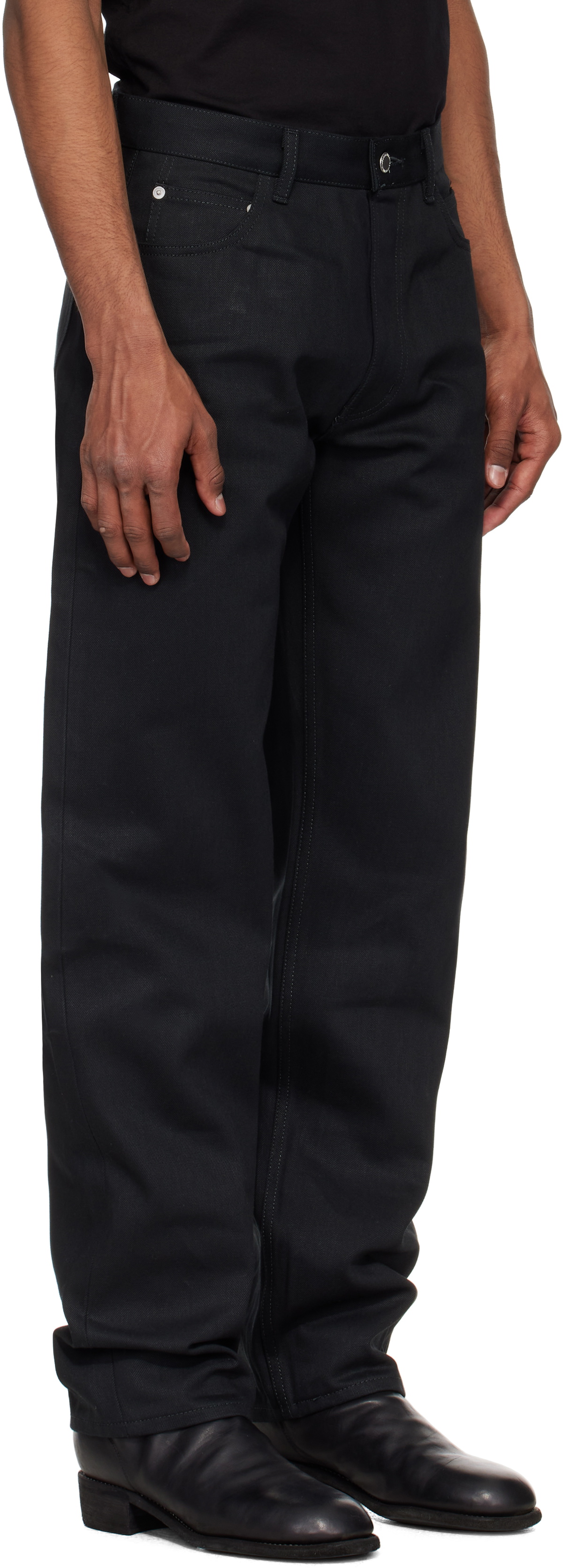TAKAHIROMIYASHITA TheSoloist. Black Loose Fit Jeans 