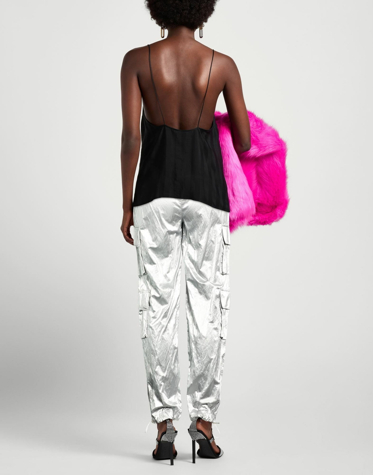 Jijil Womens Pants in Silver