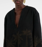Alanui Jungle Toile De Jouy denim top