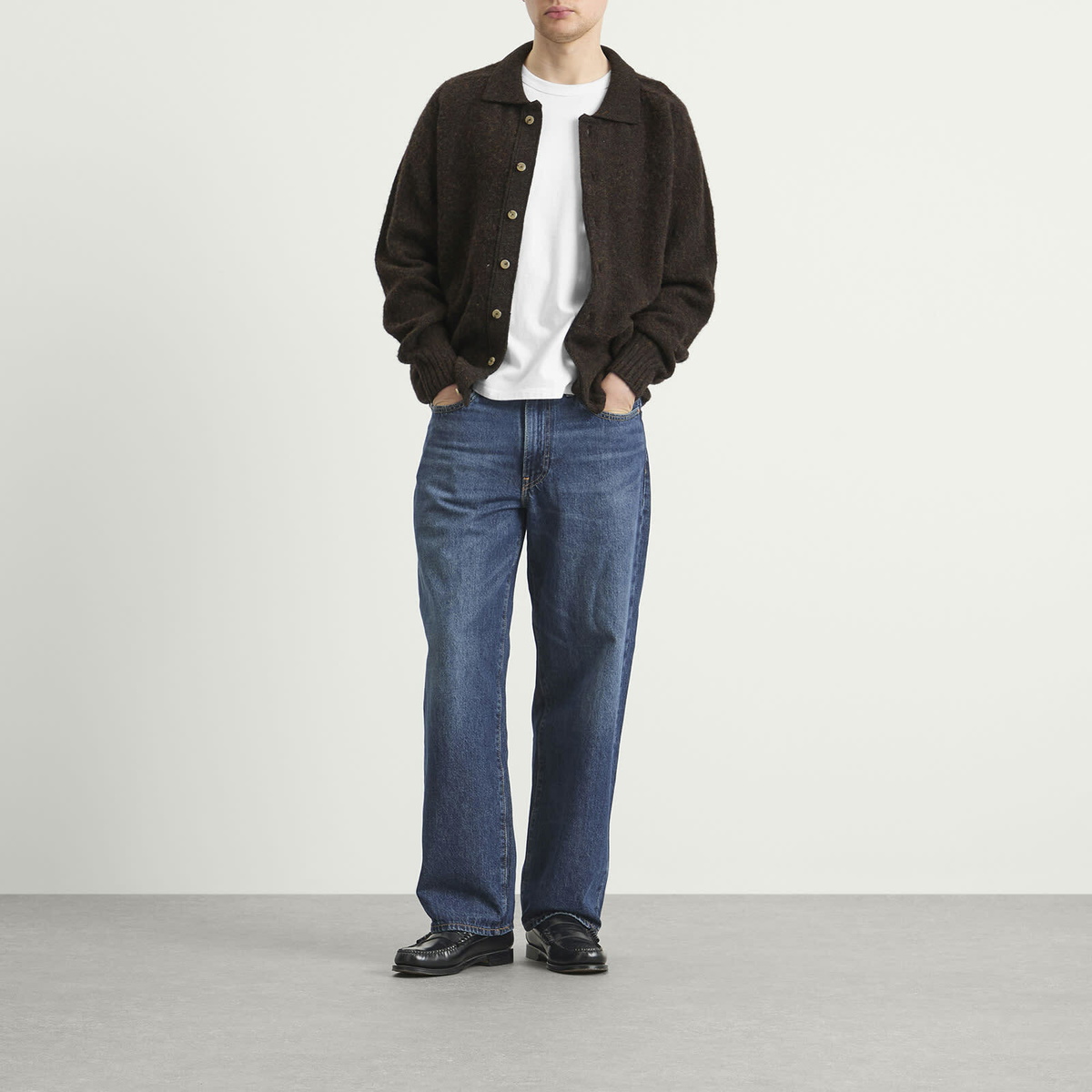 Howlin by Morrison Men's Howlin' Creatures Of The Howlin' Moon Polo Cardigan in Wolf