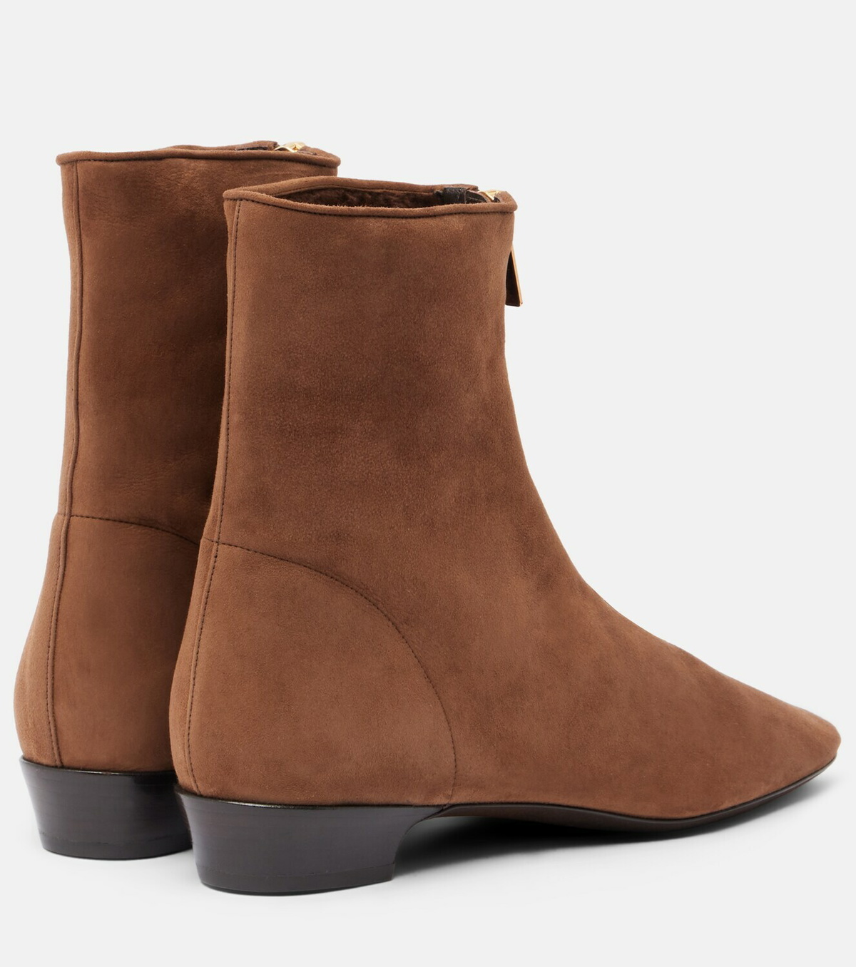 Herbert Levine Easy Does It shearling-trimmed suede ankle boots