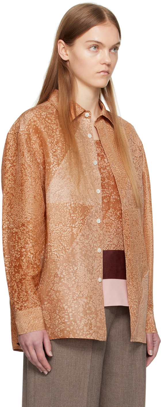 UMBER POSTPAST Orange Hand-Dyed Shirt