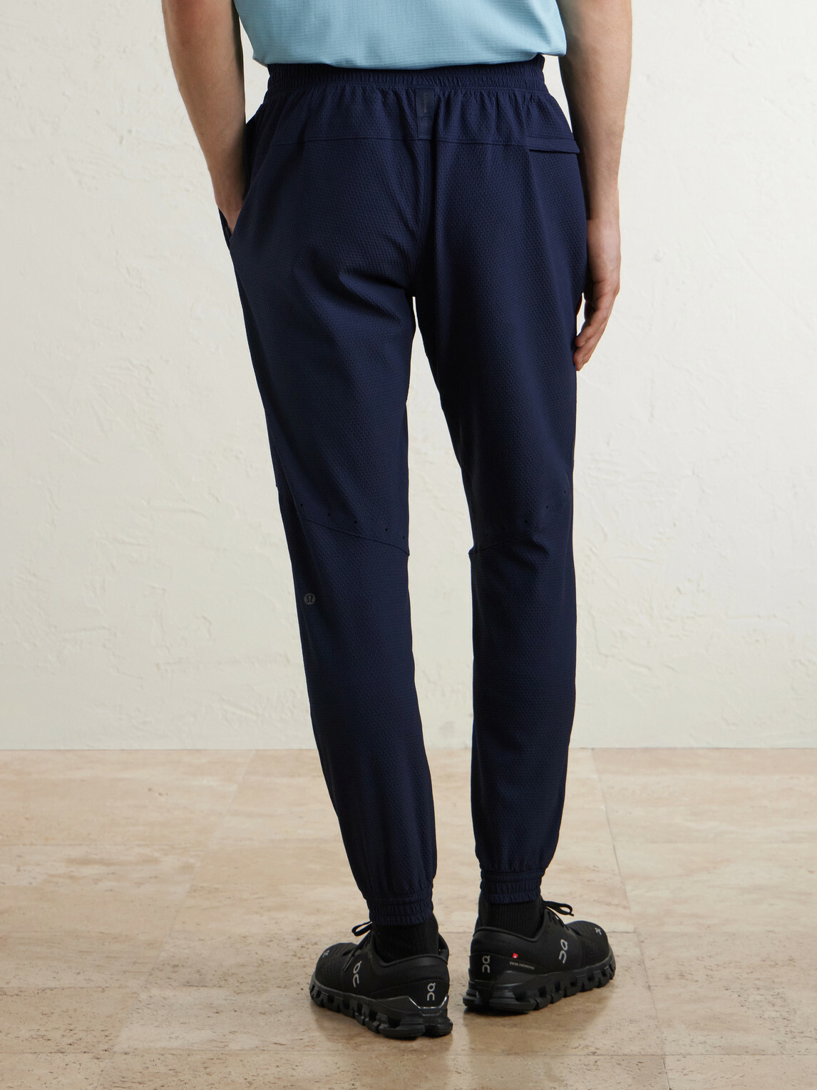 Lululemon - Licence to Train Tapered Stretch Recycled Waffle-Knit Joggers - Blue