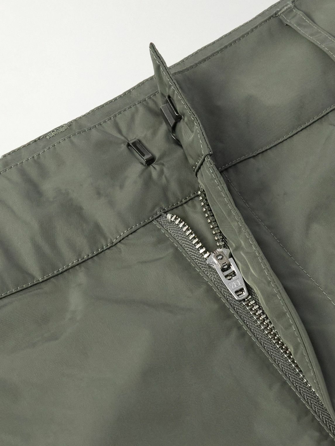 SAIF UD DEEN - Straight-Leg Panelled Shell Shorts - Gray