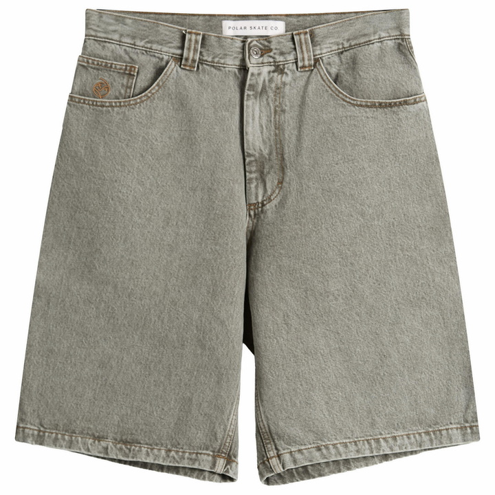 Photo: Polar Skate Co. Men's Big Boy Denim Shorts in Eucaplytus