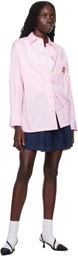 Kenzo Indigo Pleated Miniskirt