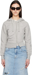 VAQUERA Gray Twisted Hoodie