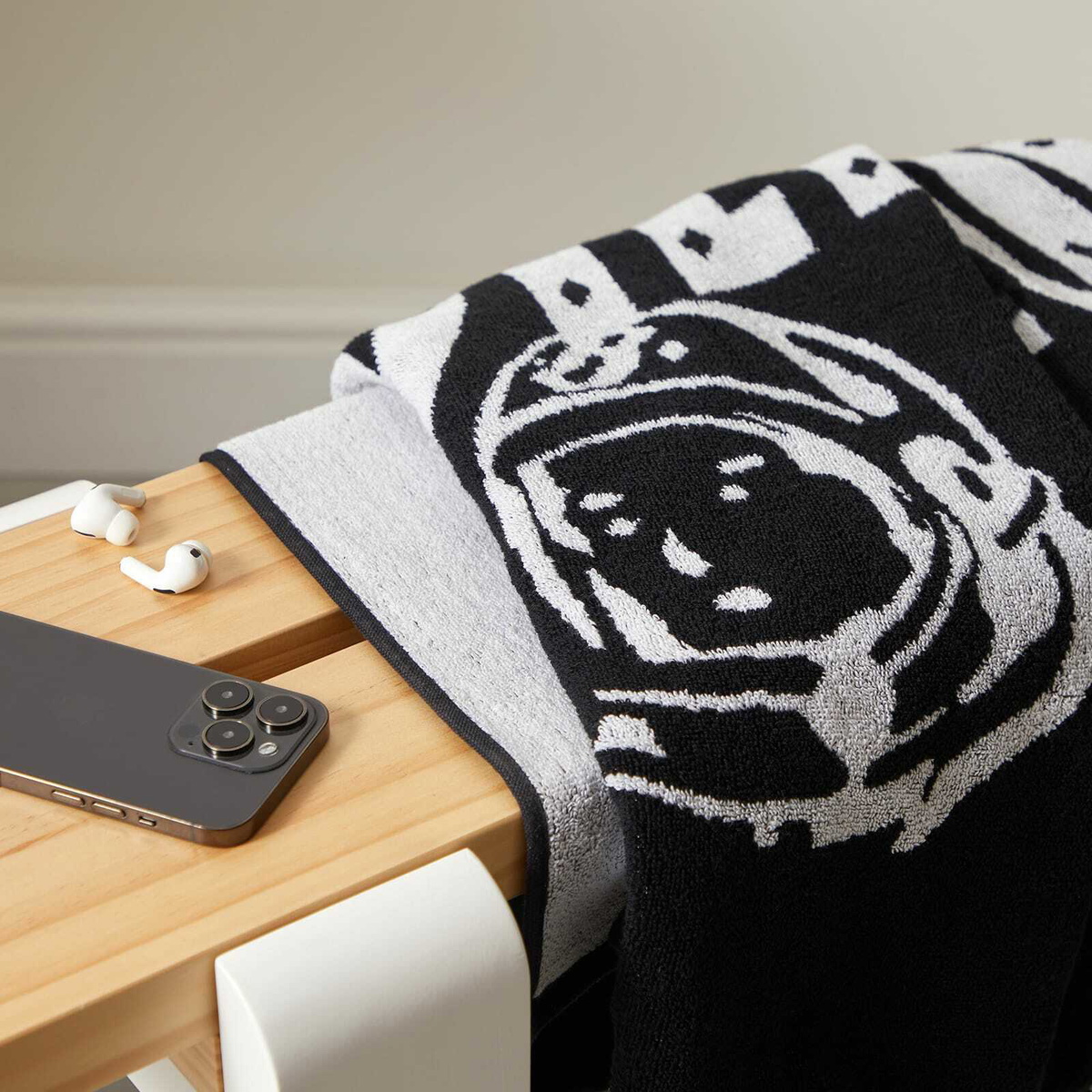Billionaire Boys Club Men's Arch Logo Towel in Black/White 