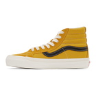 Vans Yellow and Black OG Sk8-Hi LX Sneakers