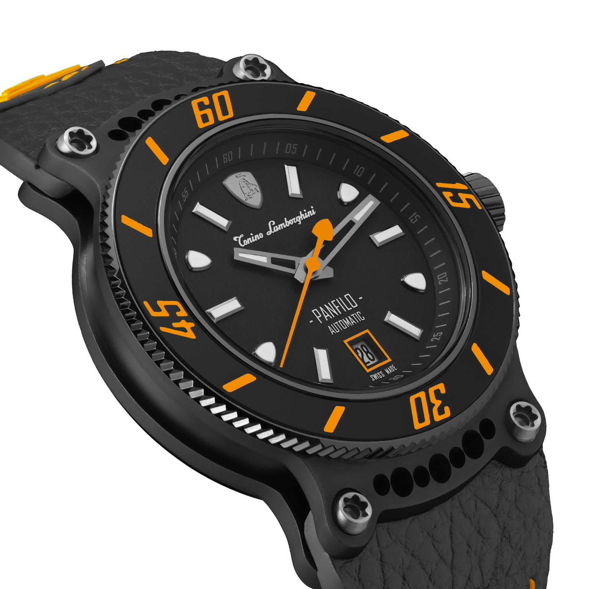 Tonino Lamborghini Panfilo Automatic Black Dial Mens Watch TLF-T03-3