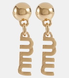 Miu Miu Logo drop earrings