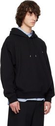 Solid Homme Black Solid Back Logo Hoodie