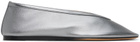 Le Monde Beryl Silver Luna Ballerina Flats