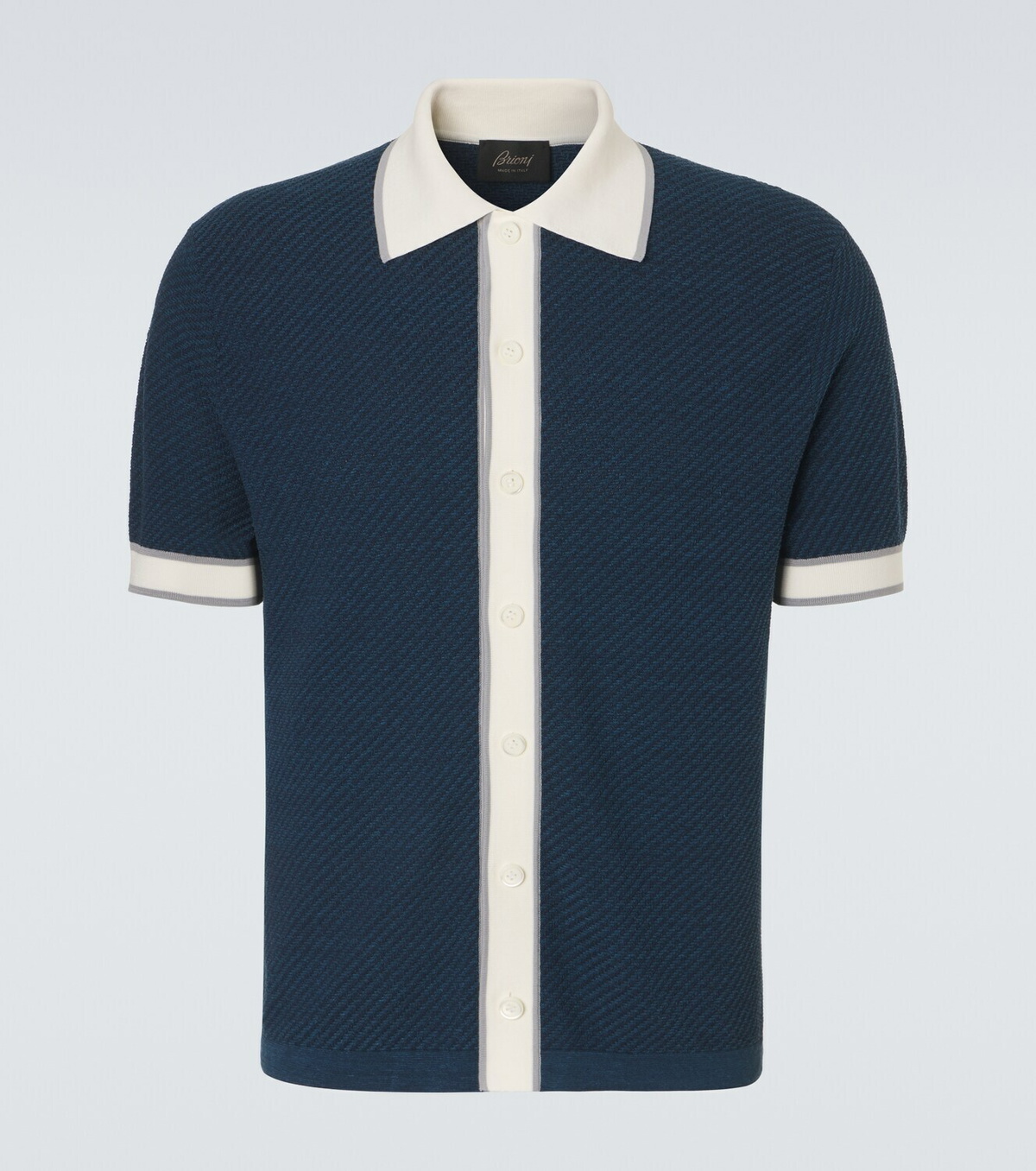 Brioni Linen, cotton, and silk shirt