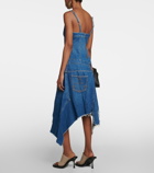 JW Anderson - Deconstructed denim midi dress