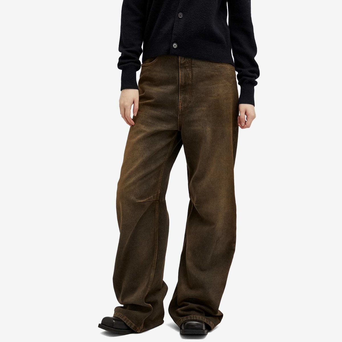 02ss Martin Margiela 5ポケットコーデュロイパンツ ブラウン MM6 Maison Margiela Women's 5-Pocket Pants in Brown MM6 Maison