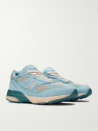 New Balance - Joe Freshgoods 993 Suede and Mesh Sneakers - Blue