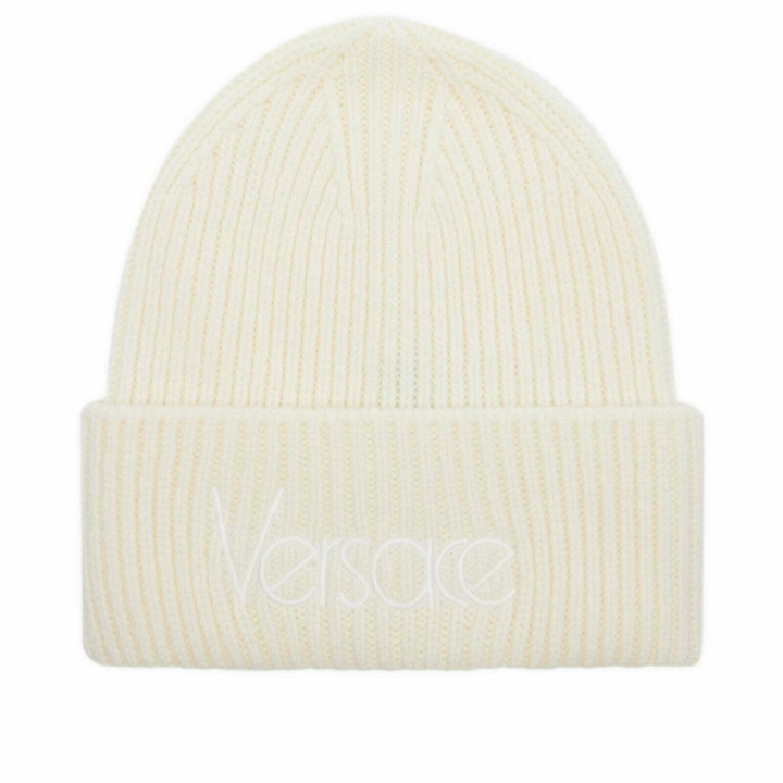 Photo: Versace Women's Beanie in 1W470-Ivory 