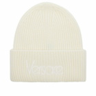 Versace Women's Beanie in 1W470-Ivory 