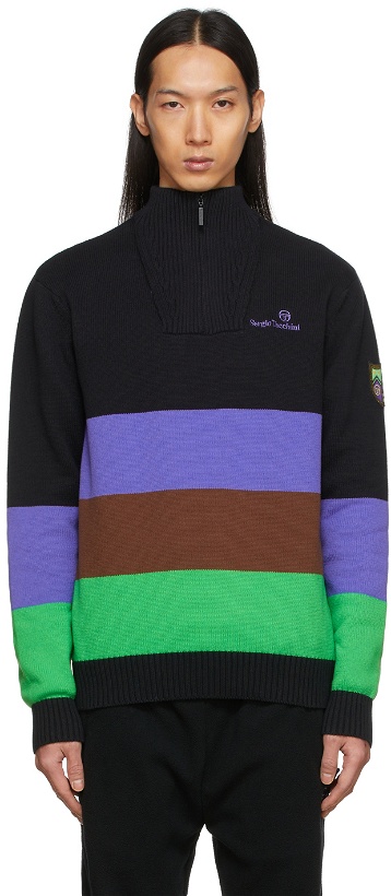 Photo: Sergio Tacchini Black A$AP Nast Edition Knit Stacks Sweater
