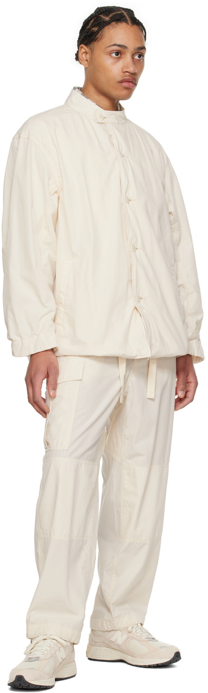 nanamica Off-White Band Collar Jacket Nanamica