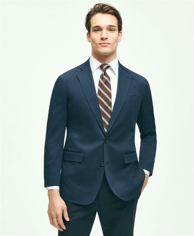 Photo: Brooks Brothers Men's Regent Fit Cotton Stretch Suit Jacket | Navy