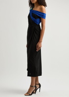 Diane Von Furstenberg Terin Off-the-shoulder Jersey Midi Dress Black