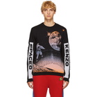 Kenzo Black Spaced Out Crewneck Sweater