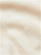 Chamula - Striped Cotton Hoodie - Neutrals