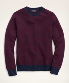 Brooks Brothers Men's Wool Nordic Intarsia Sweater | Burgundy/Navy