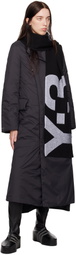 Y-3 Black Logo Scarf