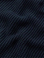Baracuta - Waffle-Knit Wool-Blend Hoodie - Blue