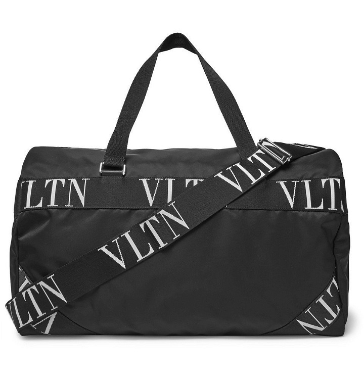 Photo: Valentino - Logo Webbing-Trimmed Nylon Duffle Bag - Men - Black