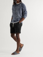 Outerknown - Hightide Straight-Leg Organic Cotton-Blend Terry Drawstring Shorts - Black