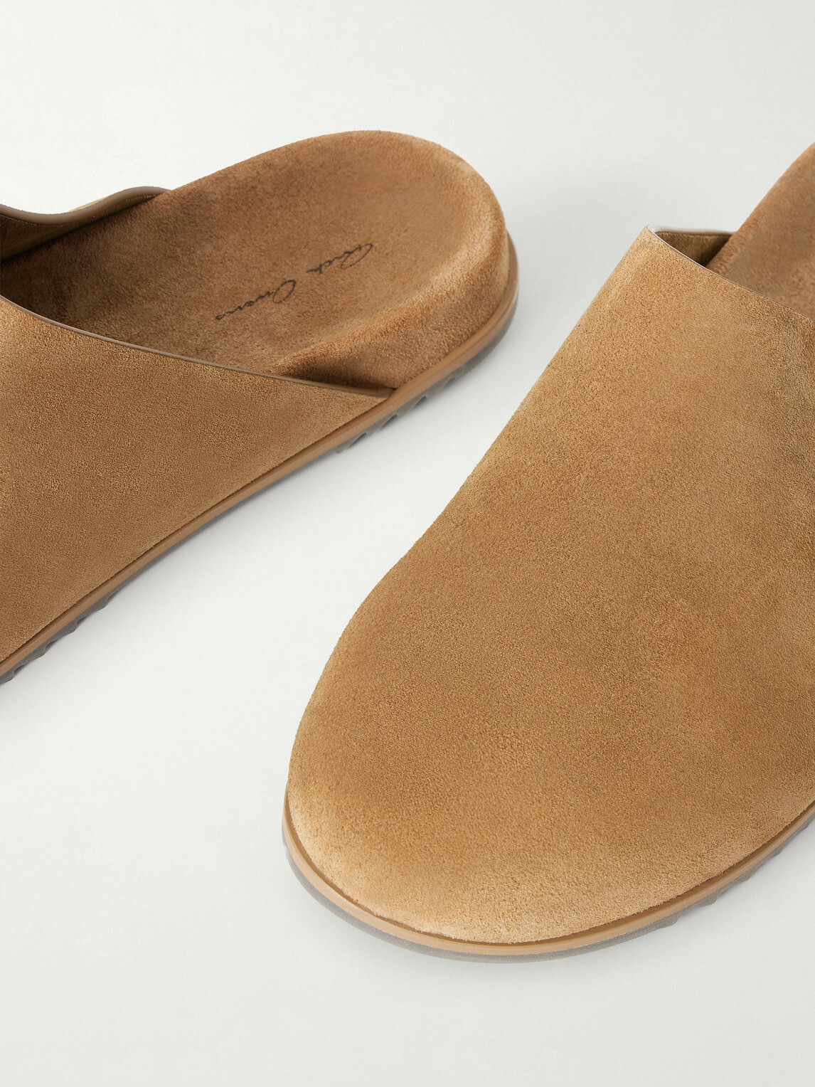 Rick Owens - Granola Suede Mules - Brown