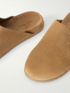 Rick Owens - Granola Suede Mules - Brown