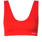 Les Girls Les Boys Women's Semi Sheer Crop Top in Red