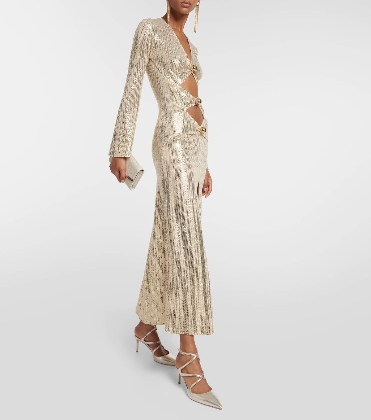 Jimmy Choo Azia 75 metallic leather pumps Jimmy Choo