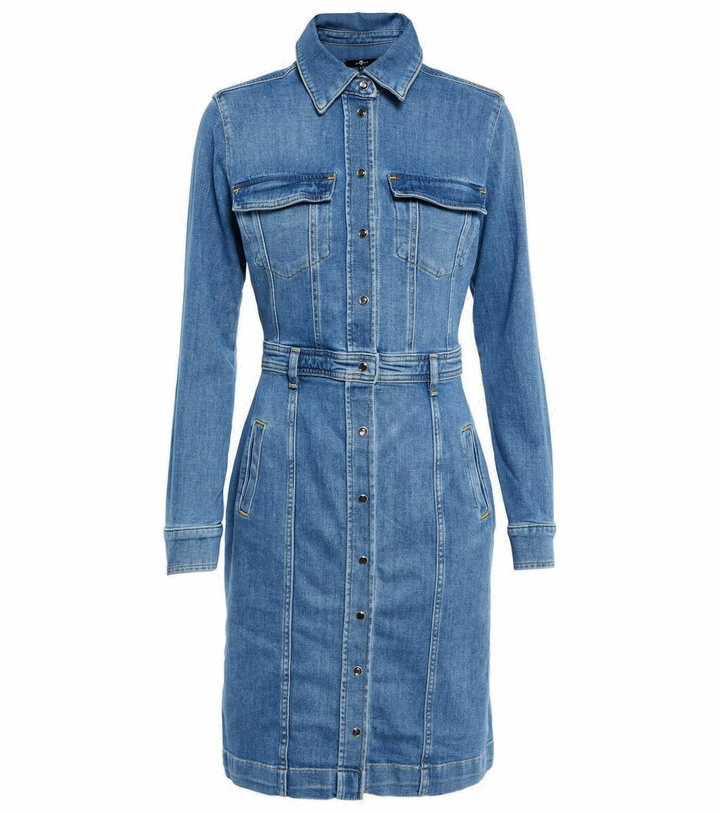 Photo: 7 For All Mankind Luxe denim shirt dress