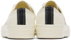 COMME des GARÇONS PLAY Off-White Converse Edition Half Heart Chuck 70 Low Sneakers