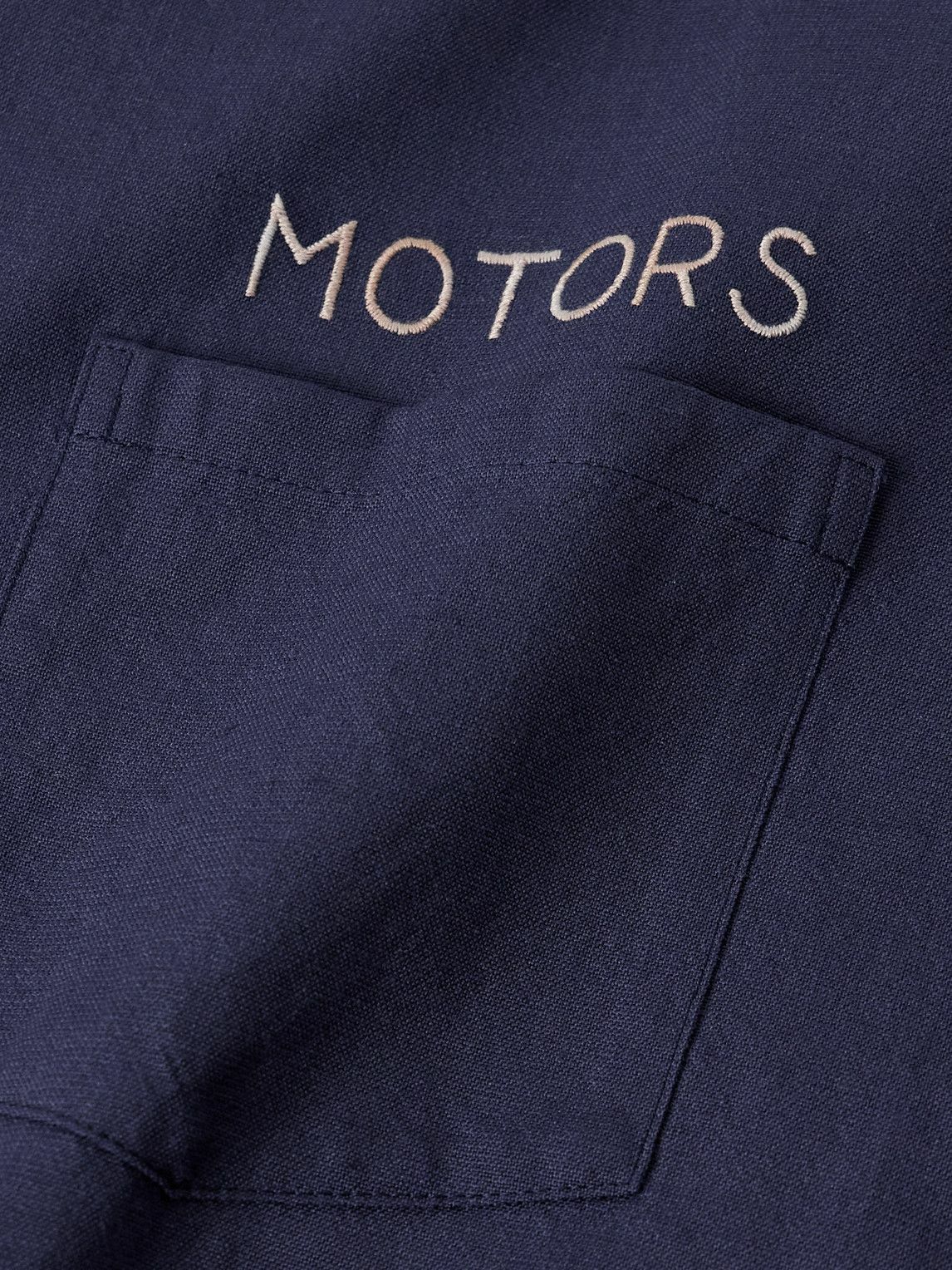 Visvim - Crosby Convertible-Collar Embroidered Wool and Linen