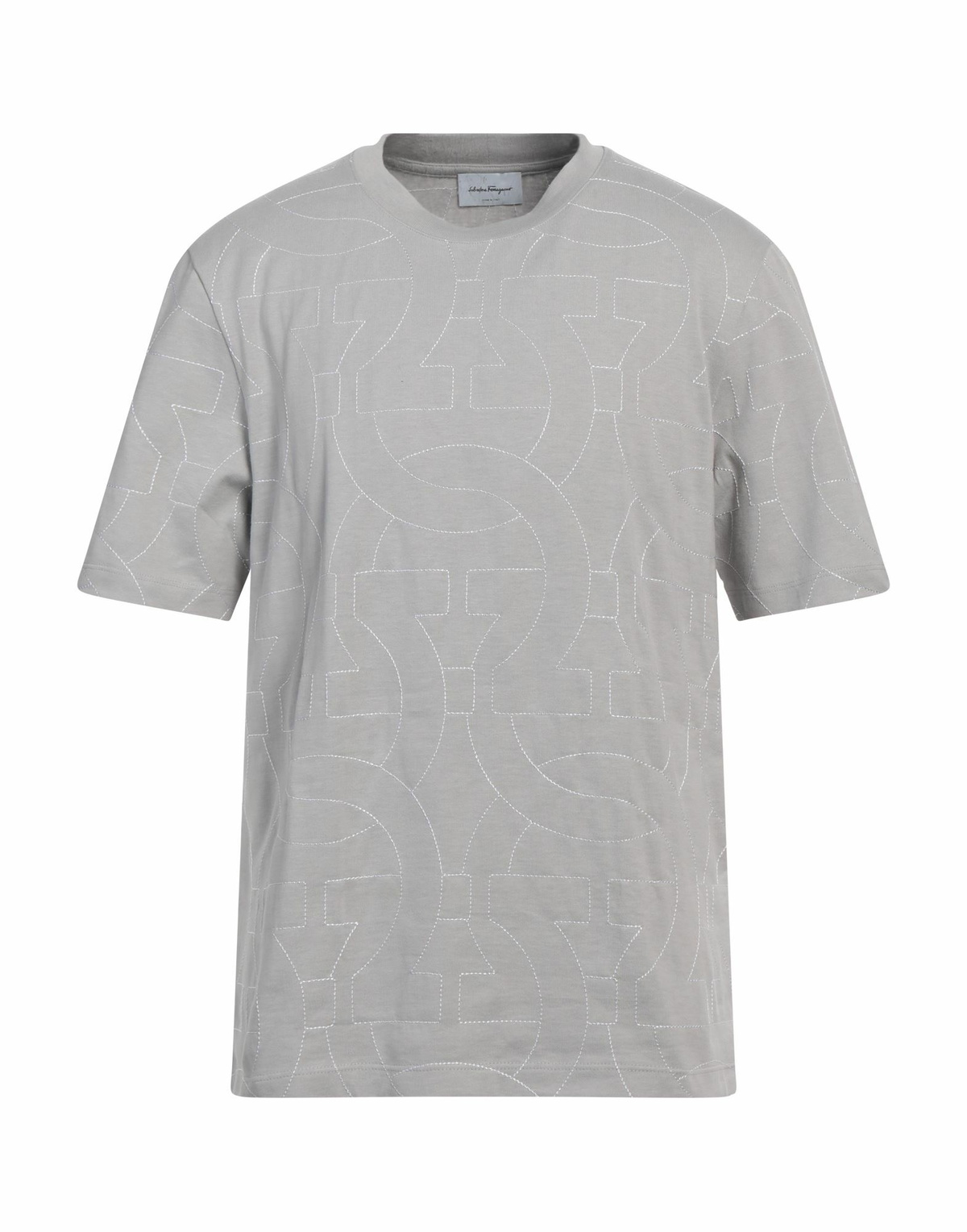 Ferragamo Mens T-shirt Light in Grey