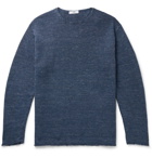 Inis Meáin - Mélange Linen Sweater - Blue