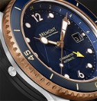 Bremont - Project Possible Limited Edition Automatic Chronometer 43mm Titanium, Bronze and Leather Watch - Blue